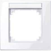 Merten - Abdeckrahmen M-PLAN-Rahmen 1f. aws/gl 514125 beschriftbar
