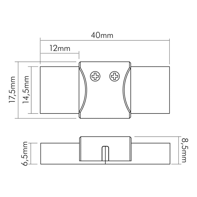 Nobile - Zubehör/Ersatzteile für Lichtschlauch/-band Verbinder starr 5er Set 5011510625 − 1 Stück
