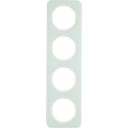 Berker - Abdeckrahmen Rahmen Glas/pows 10142109 4fach