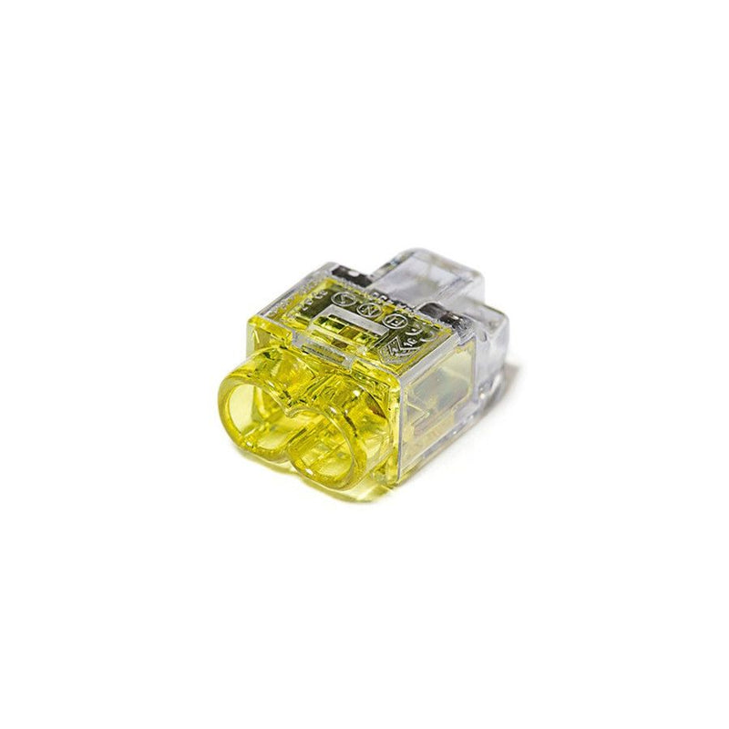 HellermannTyton - Steckklemme Verbindungsdosenklemme HCPM-2 PC YE 150 2x 0,5-2,5 gelb − 150 Stück