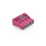WAGO - Geräteanschluss für steckbare Gebäudeinstallation Snap-In-Stecker 770-794/081-000 4-polig,Kod. B,pink − 100 Stück