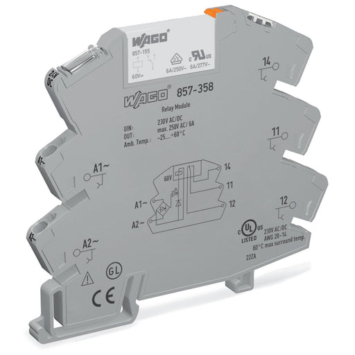 WAGO - Schaltrelais Relaisbaustein steckbar 857-358 230VAC/DC 3,5mA 1W