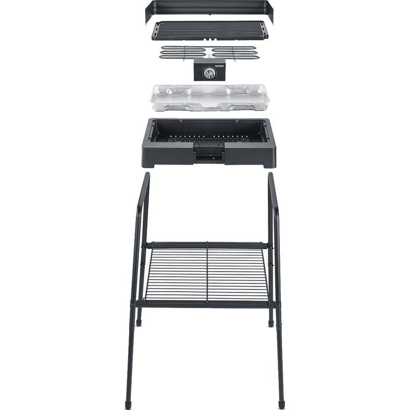 Severin - Grillgerät Barbecue-Standgrill PG 8568 sw Untergestell,m.Wind