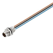 Weidmüller - Rundsteckverbinder, Einbau (mit Leitung) Steckverbinder SAIE-M8S-8-0.2U-FP Stift, M8 Gewinde