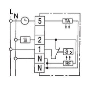 Eberle Controls - Raumthermostat/Uhrenthermostat Raumtemperaturregler RTR-S 6124-1 AP polarweiss