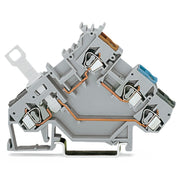 WAGO - Initiator/Aktor-Reihenklemme 3-Leiter-Initiatorenklemme 280-563 2,5 mm²,grau − 50 Stück