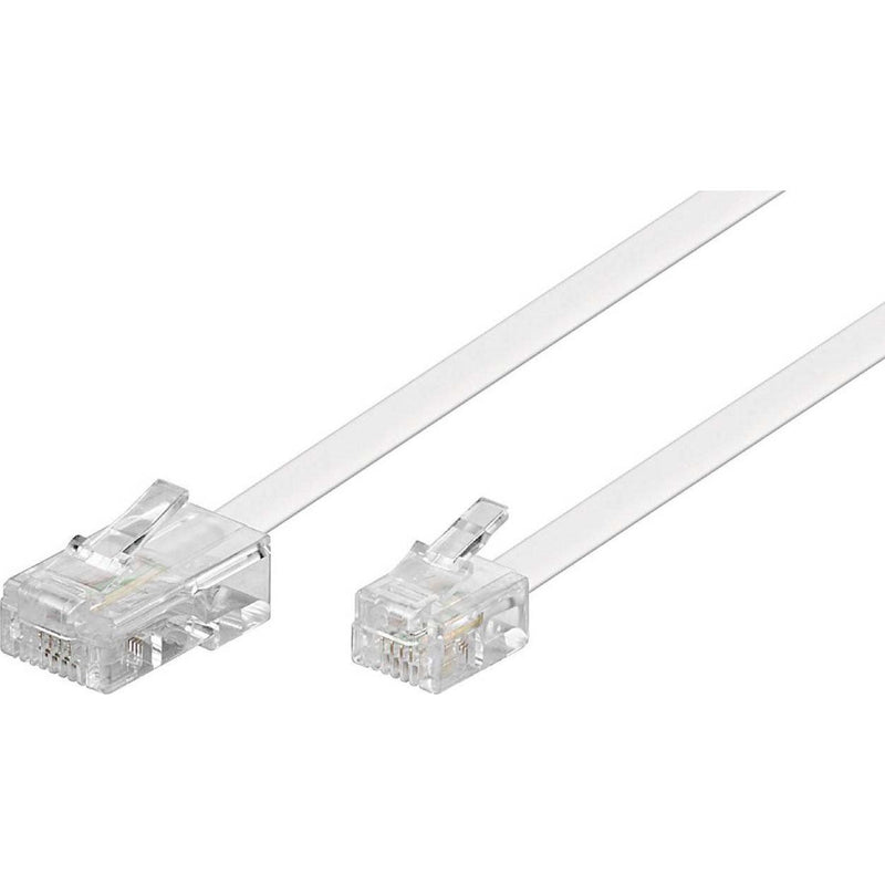 Goobay - Konfektionierte Fernmeldeleitung RJ45-RJ11 Anschlußkabel 93061 3m,ws,St/St