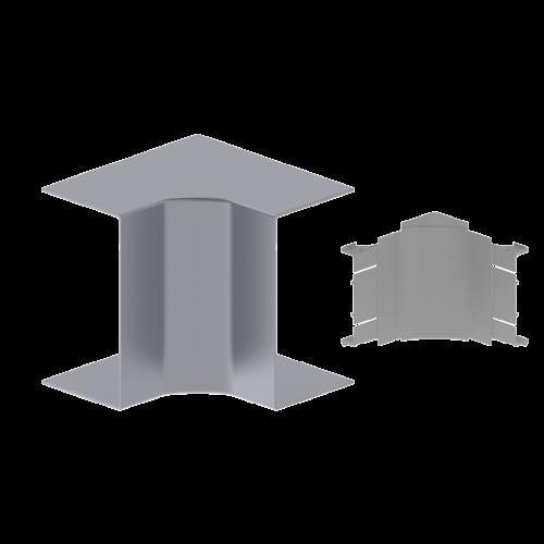 Unex - Inneneck für Geräteeinbaukanal Brüstungskanal Inneneck 93332-03 70x130,weißaluminium − 4 Stück by Unex
