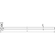 DEHN - Fangeinrichtung für Blitzschutz Fangstange FSS 16 1500 KS STTZN D16 L1500 St/tZn