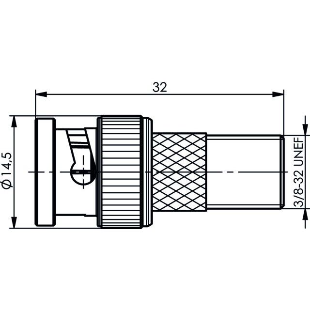Telegärtner - Koax-Kupplung Adapter BNC-F (M-F) 100023641 − 5 Stück