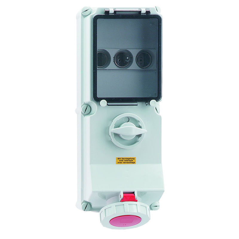 Bals Elektrotech - CEE-Steckdose abschaltbar, abgesichert (IEC 60309) Wandsteckdose abschaltbar 17546 verriegelt abgesich