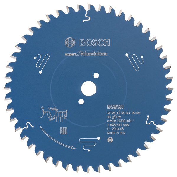 Bosch - Kreissägeblatt Expert for 2608644098 Aluminium H 184 x 16