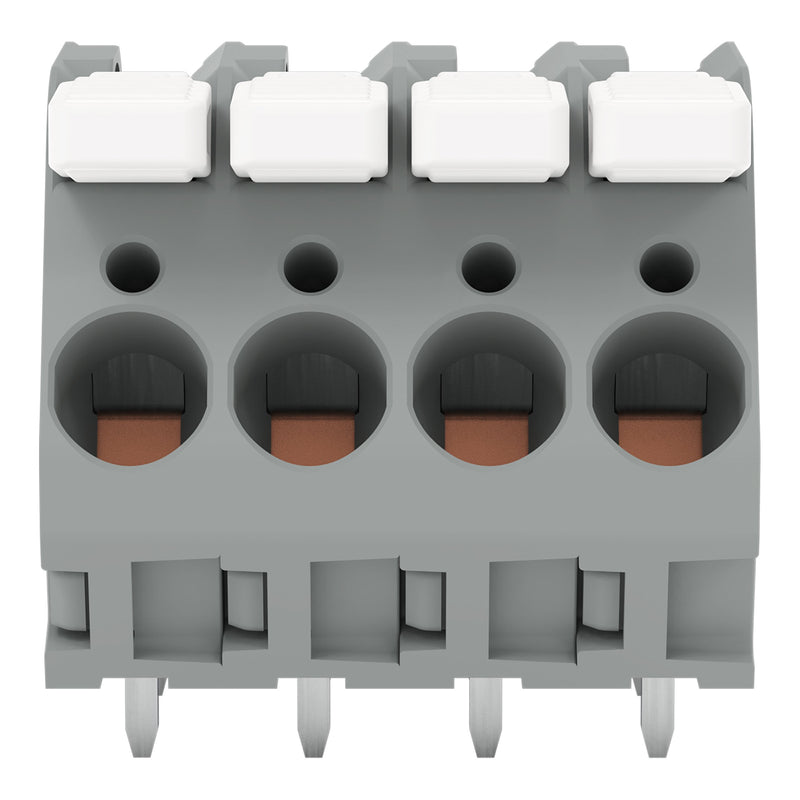 WAGO - Leiterplattenklemme Hebel 2706-154 6mm²,grau − 40 Stück