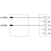 Phoenix Contact - Sensor-Aktor-Adapter Verteiler SAC-ASI-J-Y-#1407573