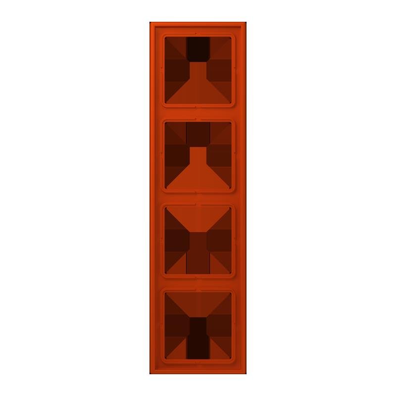 Jung - Abdeckrahmen Rahmen 4-fach LC 984 244 rouge vermillon 59