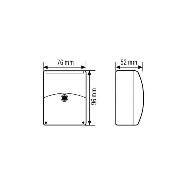 ESYLUX - Dämmerungsschalter AP-Dämmerungsschalter CDS-A/N RAL9010