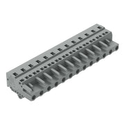 WAGO - Kabelsteckverbinder für Leiterplattensteckverbinder 1-Leiter-Federleiste 231-213/008-000 CAGECLAMP,2,5 mm²,gr − 10 Stück