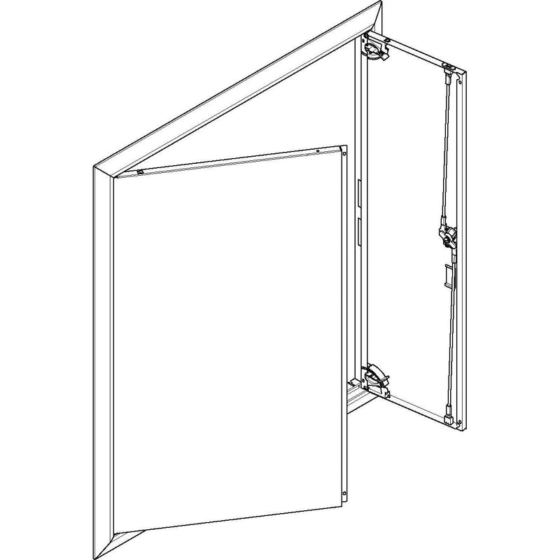 ABN - Tür/Bedientableau (Schaltschrank) Blendrahmen mit Volltüre GBRU35T f.Flachvert.,3x5reih