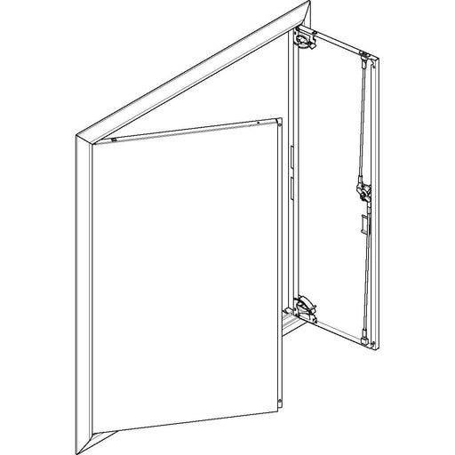 ABN - Tür/Bedientableau (Schaltschrank) Blendrahmen mit Volltüre GBRU35T f.Flachvert.,3x5reih