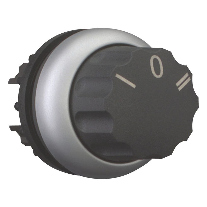 Eaton - Frontelement für Wahlschalter Wahltaste m.Drehknopf M22-W3 3 Stell.,beschr