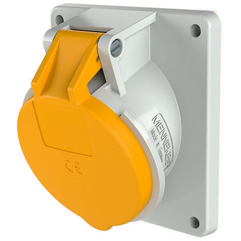 Mennekes - CEE-Anbausteckdose (IEC 60309) Anbaudose TwinCONTACT 1733 32A3p4h110V, IP44