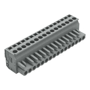 WAGO - Kabelsteckverbinder für Leiterplattensteckverbinder 1-Leiter Federleiste 232-216/026-000 CAGECLAMP 2,5mm²,gr − 25 Stück