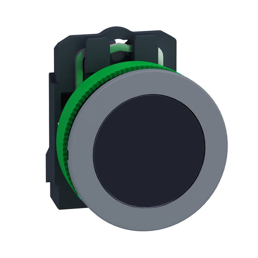 Schneider Electric - Drucktaster, Komplettgerät Drucktaster komplett XB5FA21C0 sw, 30mm, 1S, grau
