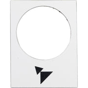 Schneider Electric - Bezeichnungsschild für Befehlsgeräte Symbolschild ZB2BY4915 ws