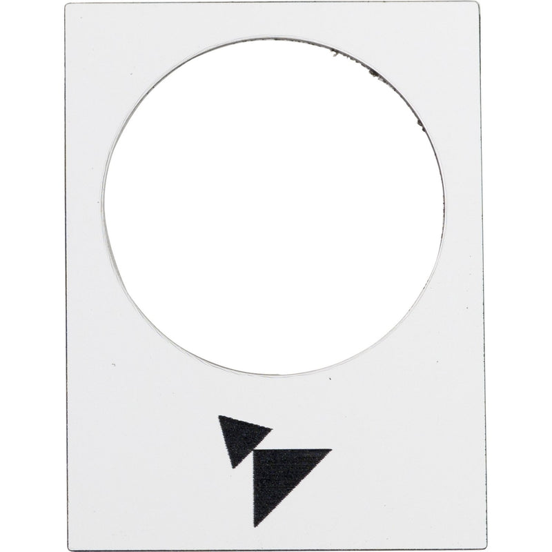Schneider Electric - Bezeichnungsschild für Befehlsgeräte Symbolschild ZB2BY4915 ws