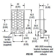 Rockwell - Reflektor für Lichtschranke REFLEKTOR 92-93 92-93