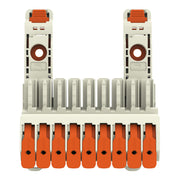 WAGO GmbH & Co. KG - Ein- und mehrpolige Klemmenleiste 1-Leiter-Federleiste 831-1109/306-000 Push-inCAGECLAMP,lgr − 6 Stück