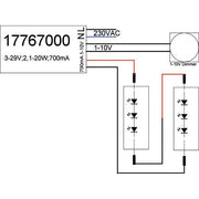 Brumberg Leuchten - LED-Betriebsgerät LED-Konverter 17767000 700mA 1-10V dimmbar