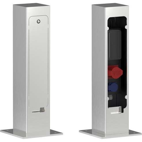 Leipziger Leuchten - Licht-/Energiesäule Elektroversorgungspoller 9.946.0983.301SC16 geschliffen