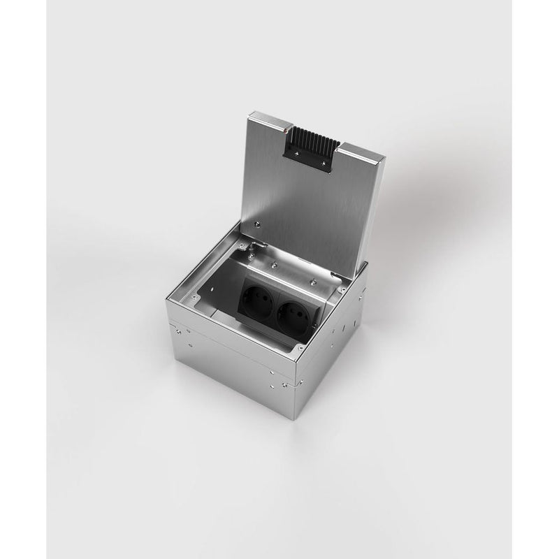 BS Bodensteckdosen - Geräteeinsatz für Unterflurmontage Bodensteckdose 8902BB-2-0 1xSch,1x RJ45 2f