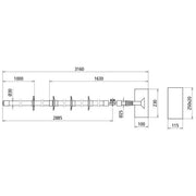 DEHN - Betätigungsstange Isolierstangenset IS 25 ZK RK 3160 bis 7,5kV DC 25kV AC
