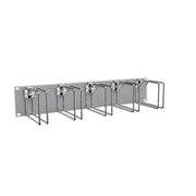 Enoc - Komponente für Verdrahtung, Kabeleinführung und -fixierung (Gehäuse/Schaltschr.) Querrangierpanel CPM 02-RAL 7035 2 HE, gr/chrom