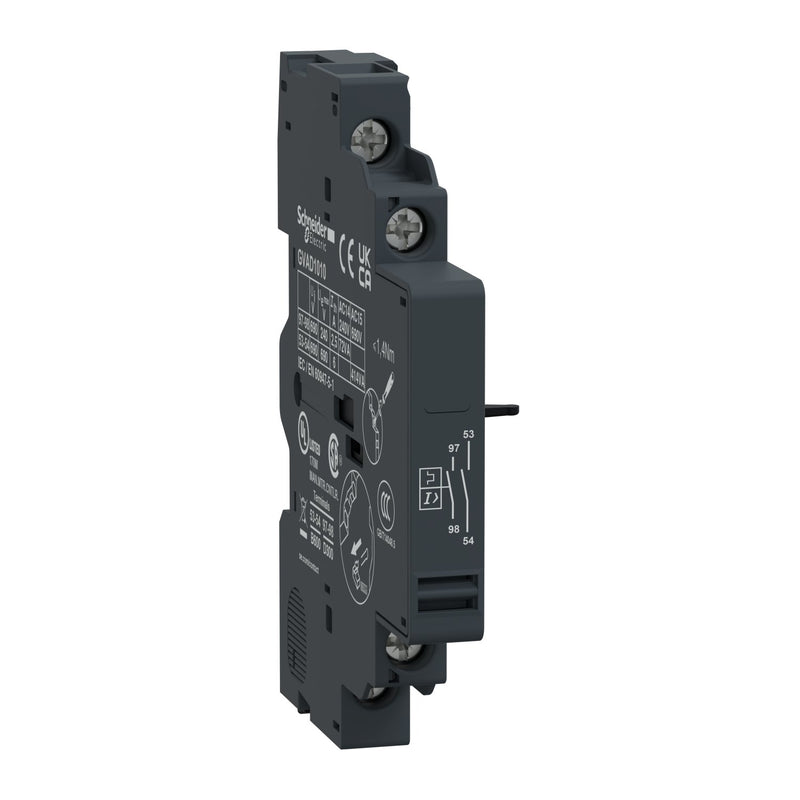 Schneider Electric - Hilfsschalterblock Hilfsschalter GVAD1010 1SF,1S seitlich