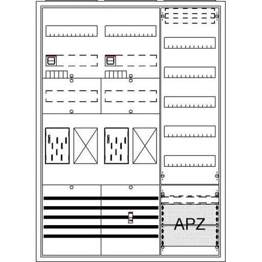 Striebel&John - Zähler-Komplettschrank Komplettschrank BA37TG APBKE-IA372Z2R1V5A2