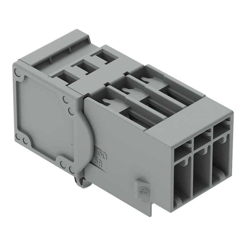 WAGO - Ein- und mehrpolige Klemmenleiste 1-Leiter-Stiftleiste 769-603/001-000 CAGECLAMP,4mm²,gr − 100 Stück