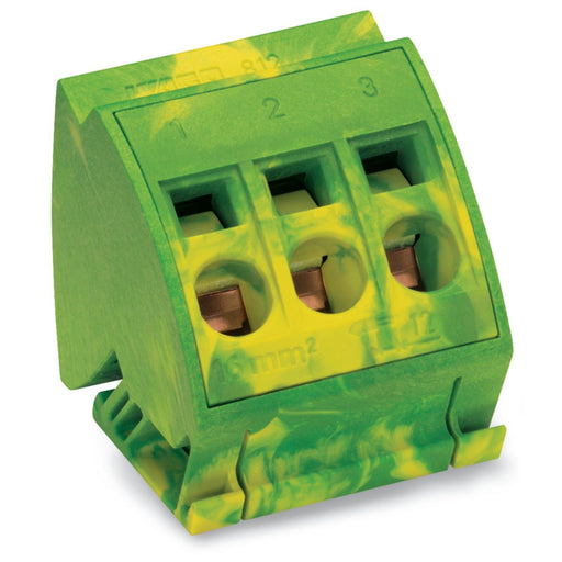 WAGO - Sammelschienenklemme PE-Sammelschienenblock 812-110 16qmm gn-ge − 12 Stück