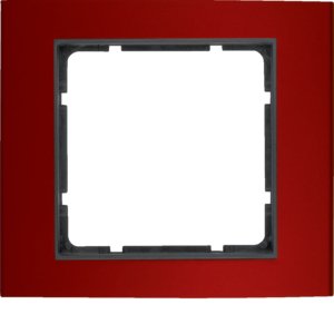 Berker - Abdeckrahmen Rahmen rt/anth 10113012 1fach