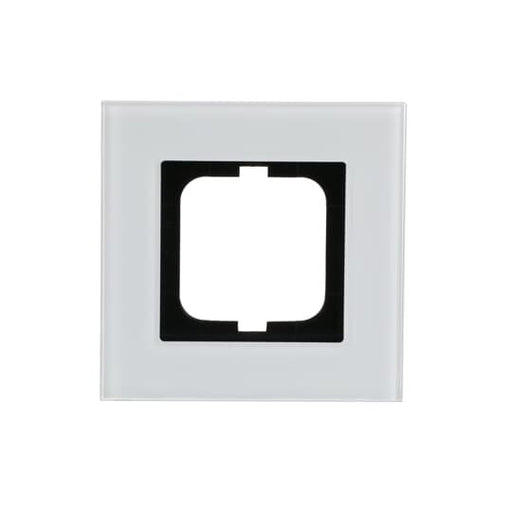 Busch-Jaeger - Abdeckrahmen Rahmen 1-fach 1721-811 weißglas − 1 Stück by Busch-Jaeger
