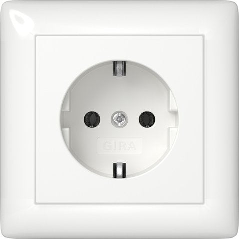 Gira - Steckdose Vollpl. 444003 Reinweiß