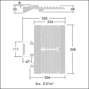 Thorn - Downlight/Strahler/Flutlicht LED-Fluter LEDFITM90WA/SCL1L830 830