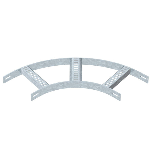 OBO Bettermann - Bogen für Kabelleiter Bogen 90° SLB 90 62 200 FT mit Trapez-Sprosse