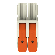 WAGO - Ein- und mehrpolige Klemmenleiste 1-Leiter-Federleiste Hebel 832-1102 Push-inCAGECLAMP,lgr − 60 Stück