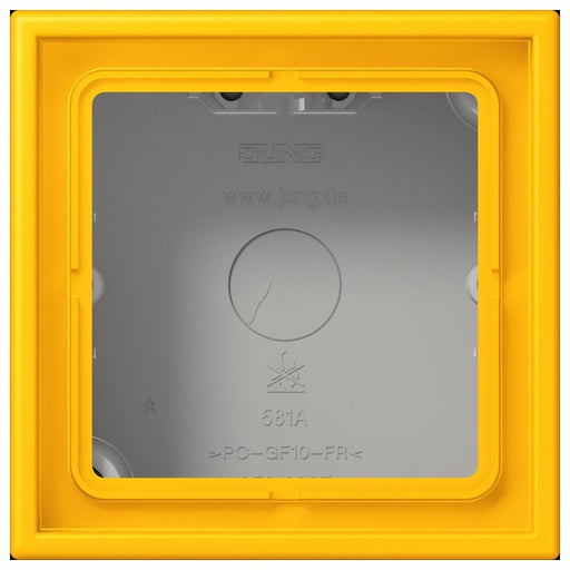 Jung - Aufputzgehäuse für Unterputzgerät Aufputz-Kappe 1fach LC 581 A 263 le jaune vif (4320W)