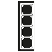 Jung - Abdeckrahmen Rahmen 4-fach aws CDP 584 WW waage/senkrecht