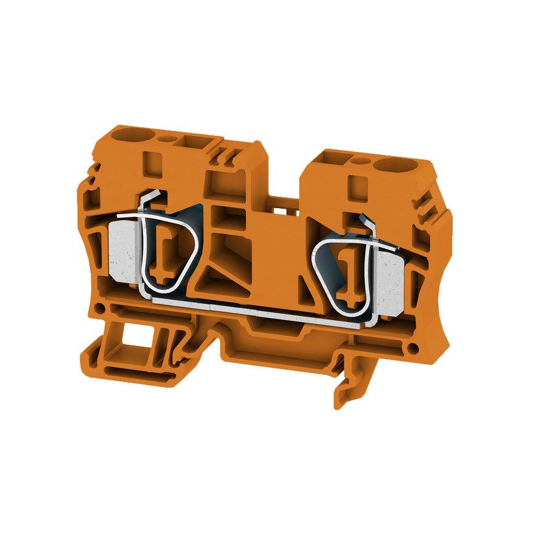 Weidmüller - Durchgangs-Reihenklemme Klemme ZDU 10 OR Zugfederansch.,10mm² − 25 Stück