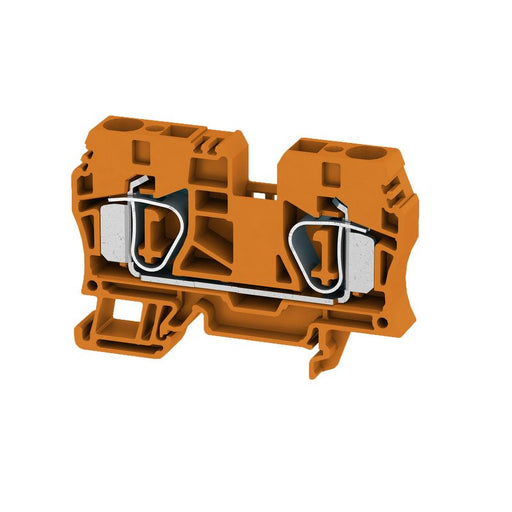 Weidmüller - Durchgangs-Reihenklemme Klemme ZDU 10 OR Zugfederansch.,10mm² − 25 Stück